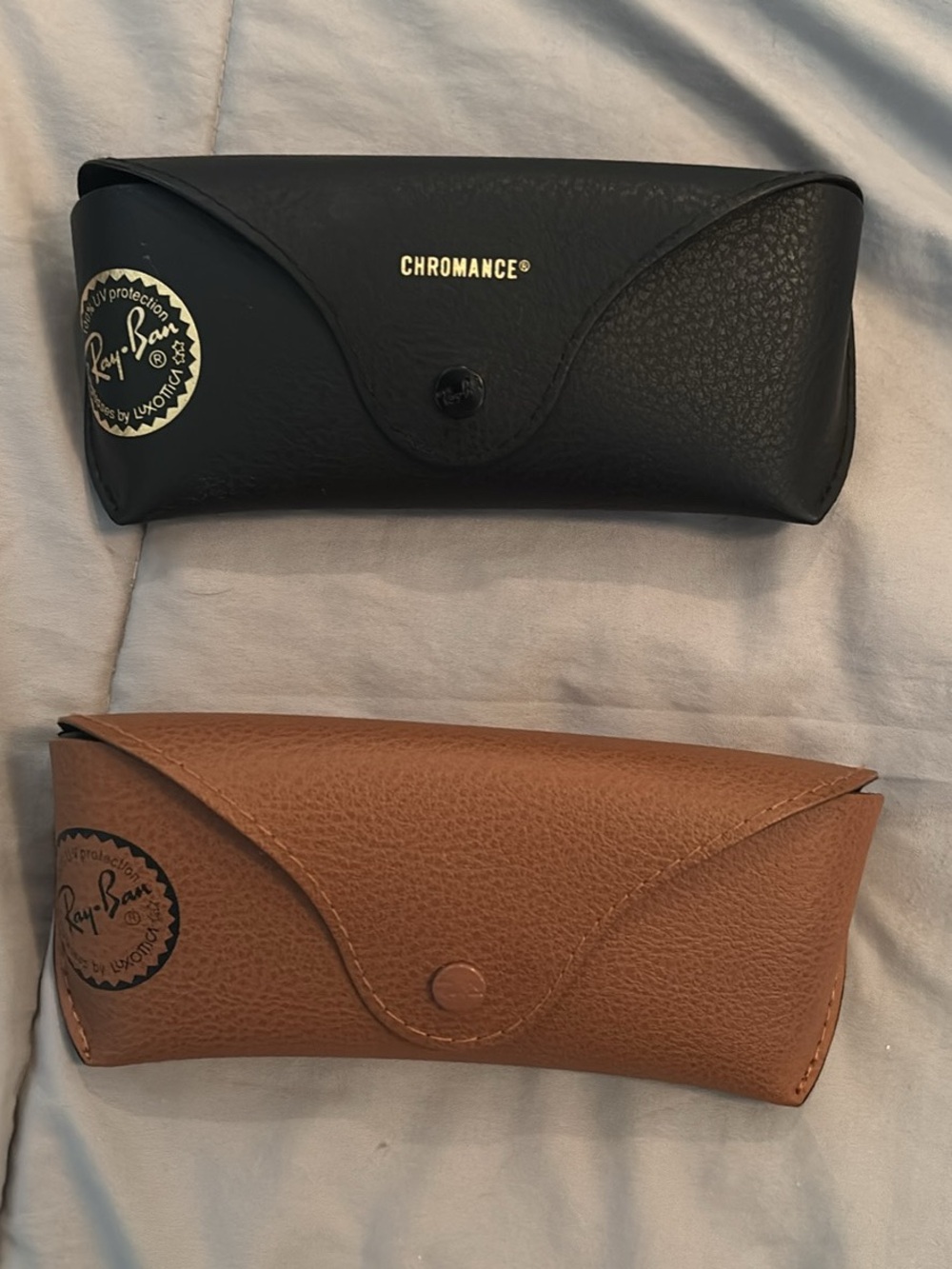 Ray-Ban Leather Sunglasses Cases - Black & Brown